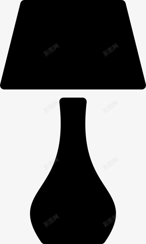传统台灯台灯实心灯svg_新图网 https://ixintu.com 台灯 传统 实心 灯灯 固集