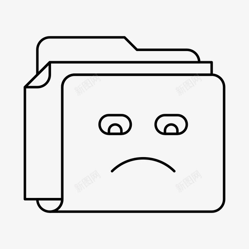 文件夹文件悲伤的微笑svg_新图网 https://ixintu.com 文件 文件夹 悲伤 微笑