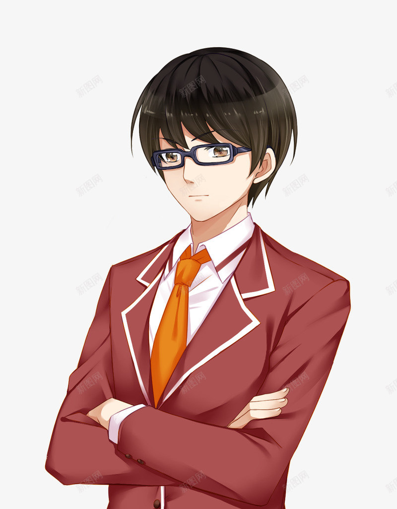 学霸男校服l2png免抠素材_新图网 https://ixintu.com 学霸男 校服