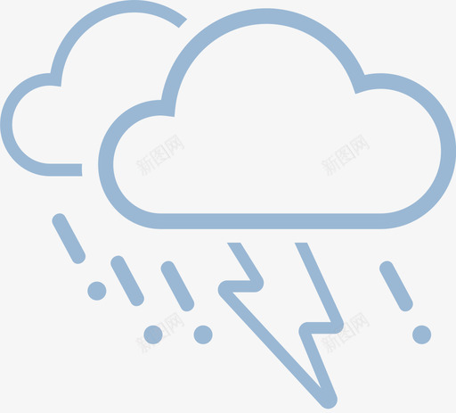 雷阵雨伴有冰雹svg_新图网 https://ixintu.com 雷阵雨 伴有 冰雹