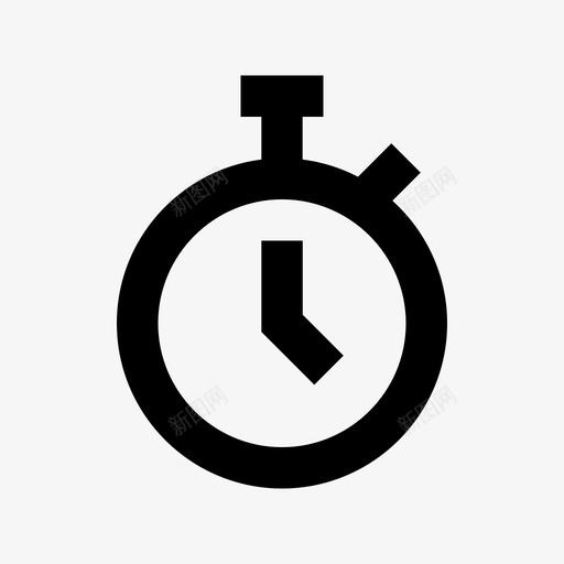 计时器秒表速度svg_新图网 https://ixintu.com 计时器 秒表 速度 记录 测量 快速 网页设计 开发 材料 图标