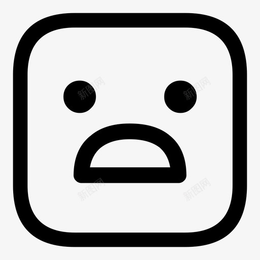 悲伤笑脸情绪svg_新图网 https://ixintu.com 不开 圆润 开心 忧郁 悲伤 情绪 惊慌 惊慌害怕 笑脸 表情
