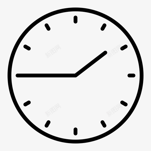 时间145时钟手表svg_新图网 https://ixintu.com 时间 时钟 手表 两点 一刻 一点 四十五