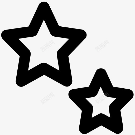 星星自然大胆线条图标svg_新图网 https://ixintu.com 星星 自然 大胆 线条 图标