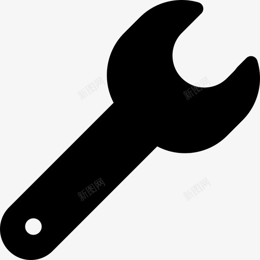 小扳手工具和器具ios7高级填充svg_新图网 https://ixintu.com 扳手 工具 器具 高级 填充