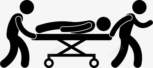担架医生医院svg_新图网 https://ixintu.com 担架 医生 医院 人员 病人 急救 受伤