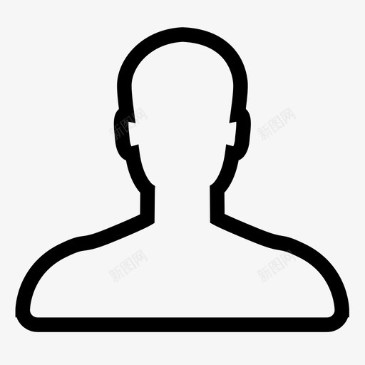 个人中心线型svg_新图网 https://ixintu.com 个人 中心 中心线 线型
