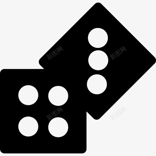 两个骰子输掉7个高级填充svg_新图网 https://ixintu.com 两个 骰子 输掉 高级 填充
