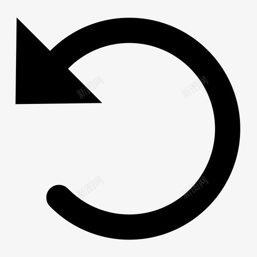 icon向左旋转svg_新图网 https://ixintu.com 向左 旋转