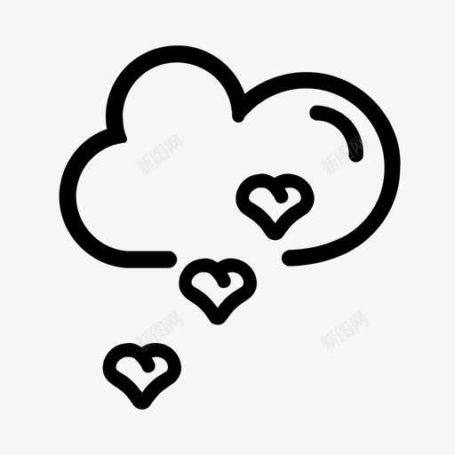 云心三思考svg_新图网 https://ixintu.com 情人节 心云 三思 思考 浪漫 爱情 想象 梦想