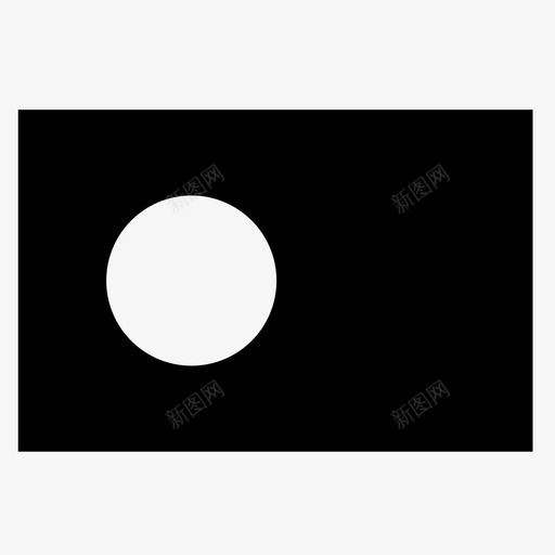 帕劳国家旗帜svg_新图网 https://ixintu.com 国家 旗帜 帕劳 身份 岛屿 世界
