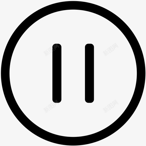 icon暂停投放svg_新图网 https://ixintu.com 暂停 投放