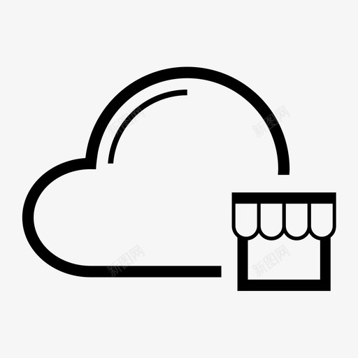 电商云解决方案svg_新图网 https://ixintu.com 电商 解决方案