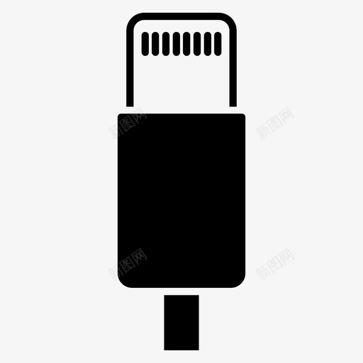 lightningapplecablesvg_新图网 https://ixintu.com 连接