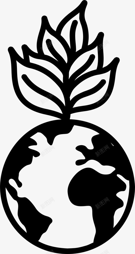 保护自然保护地球生态svg_新图网 https://ixintu.com 自然保护 保护 地球 生态环境 植物