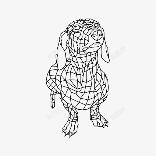 獾狗动物狐狸svg_新图网 https://ixintu.com 獾狗 动物 狐狸 朋友 狩猎 折纸