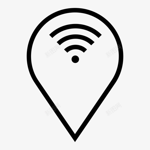 wifi信号连接热点svg_新图网 https://ixintu.com 信号 连接 热点 互联网 无线