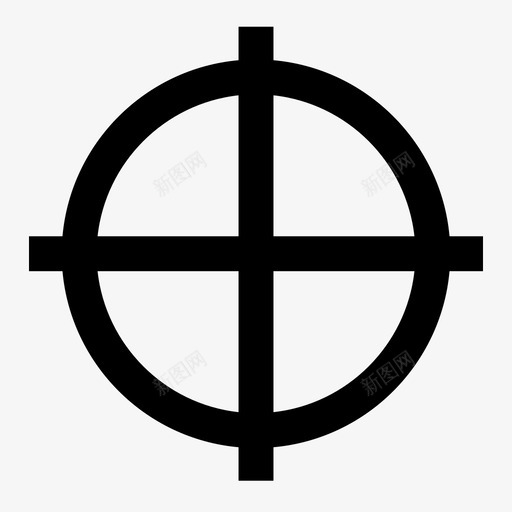 十字准星狩猎狙击手svg_新图网 https://ixintu.com 十字 准星 狩猎 狙击手 目标 武器