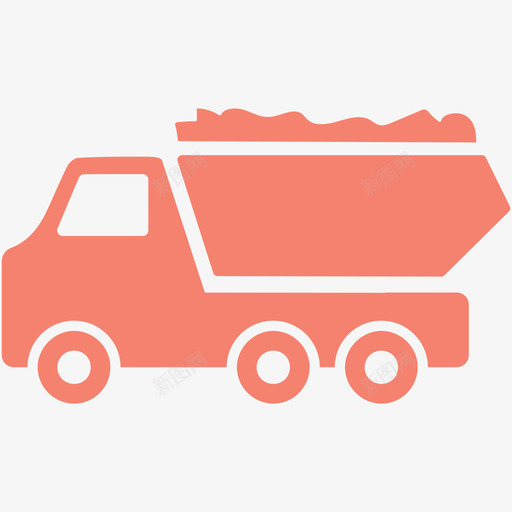 自卸汽车垃圾车辆svg_新图网 https://ixintu.com 自卸 汽车 垃圾 垃圾车 车辆 施工 工具