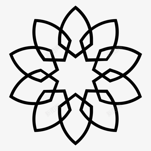 阿拉伯花纹抽象图案出售svg_新图网 https://ixintu.com 阿拉伯 花纹 抽象 图案 出售 装饰 持有 黄金 几何 大胆 伊斯兰
