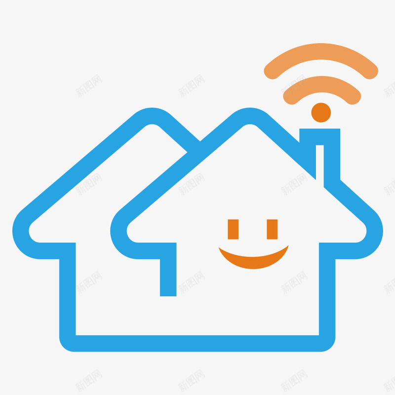 智能家居WiFi图标1024x1024png_新图网 https://ixintu.com 智能家居 图标