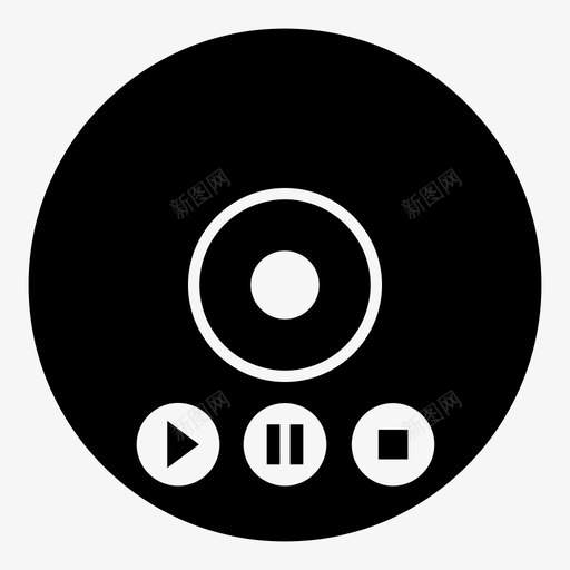cd播放器dvd播放器媒体播放器svg_新图网 https://ixintu.com 播放器 媒体播放器 多媒体 音乐