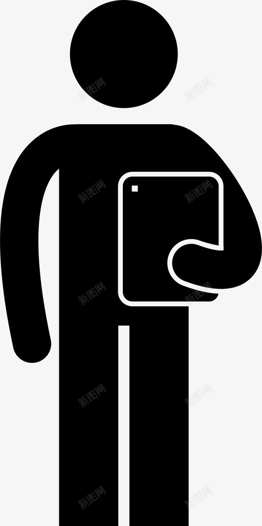 平板电脑ipad人svg_新图网 https://ixintu.com 平板电脑 人人 玩读 智能 手机