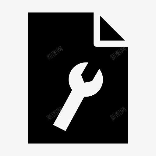 文档设置修改升级svg_新图网 https://ixintu.com 文档 设置 修改 升级 扳手 应用 应用文 操作 填充
