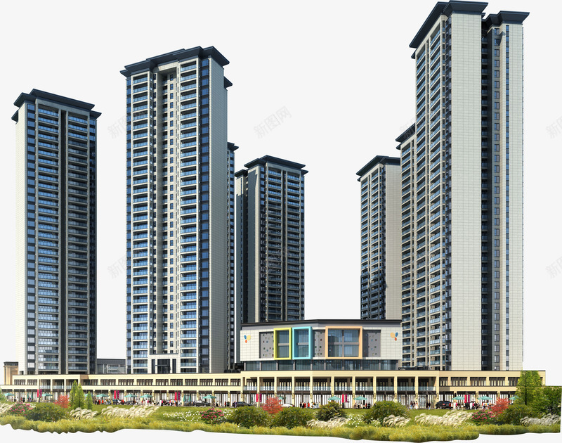 阳光城丽景湾建筑png免抠素材_新图网 https://ixintu.com 阳光城 丽景 建筑