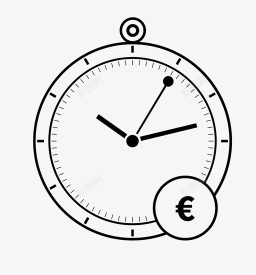 时间就是金钱时钟欧元svg_新图网 https://ixintu.com 时间 就是 金钱 时钟 欧元 商业 工作