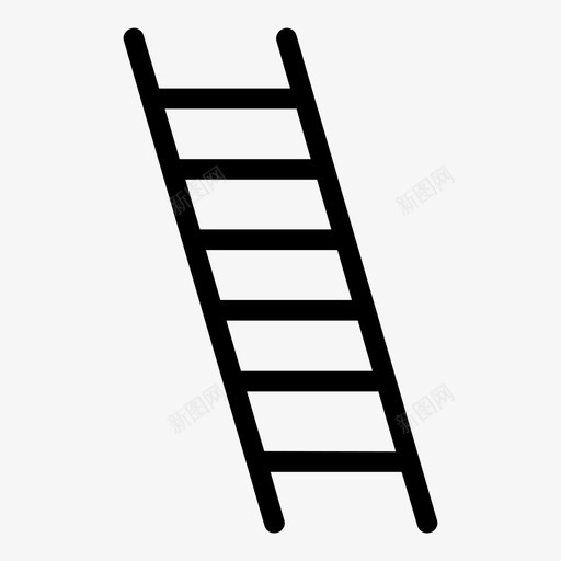 梯子上高svg_新图网 https://ixintu.com 梯子 台阶 上高 棍子 夹子 其他