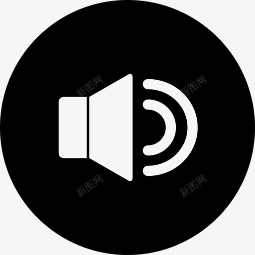音量音乐噪音svg_新图网 https://ixintu.com 音量 音乐 噪音 播放器 收音机 设置 声音 扬声器 媒体播放器
