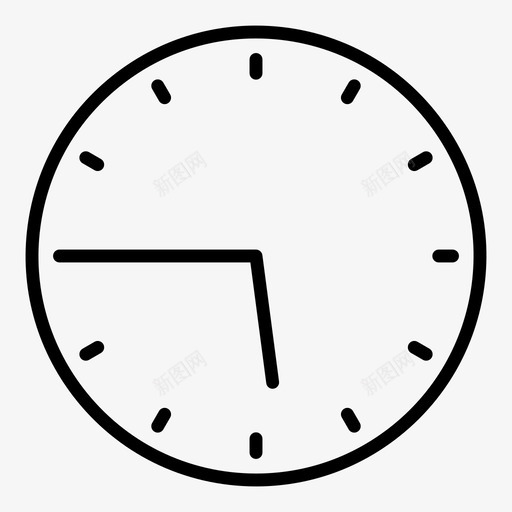545时钟手表svg_新图网 https://ixintu.com 时钟 手表 六点 一刻 五点 四十五