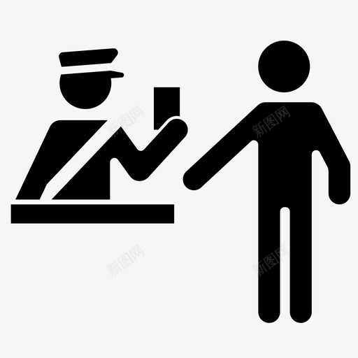 护照检查机场海关svg_新图网 https://ixintu.com 护照 检查 检查机 机场 海关 警察 保安