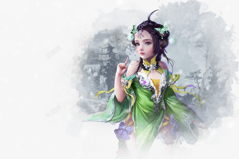 花千骨印象页png免抠素材_新图网 https://ixintu.com 千骨 印象