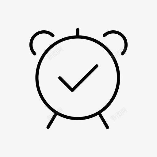 闹钟检查标记确认svg_新图网 https://ixintu.com 闹钟 检查 标记 确认 提醒 计时器 随机 采集
