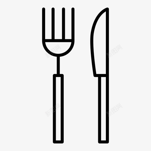 餐具银色餐厅svg_新图网 https://ixintu.com 餐厅 餐具 银色 抓斗 叉子 食物 晚餐 桌子 图标