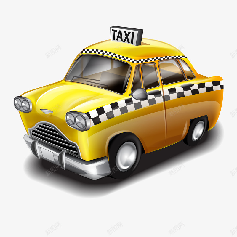 taxi出租车png免抠素材_新图网 https://ixintu.com 出租车
