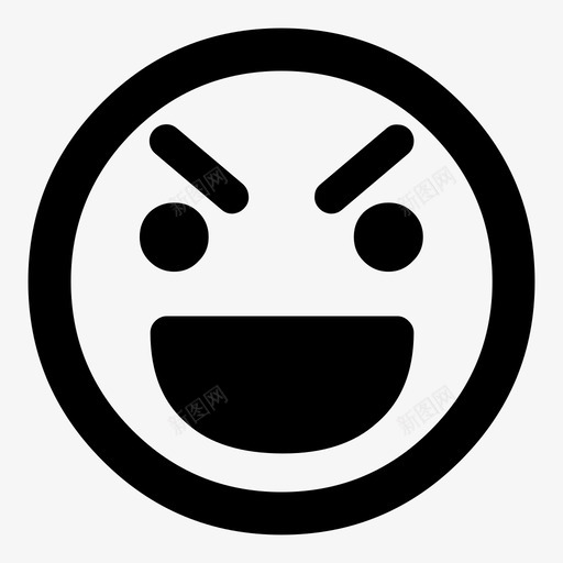 邪恶的笑容表情符号纹理svg_新图网 https://ixintu.com 笑脸 邪恶 笑容 表情 符号 纹理 圆形