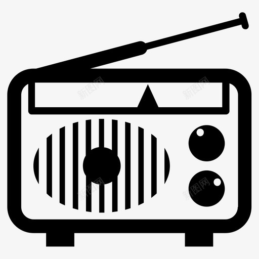 收音机流媒体讲话svg_新图网 https://ixintu.com 收音机 流媒体 讲话 信号 振荡 音乐 最新技术 互联网 娱乐 广播 潮流