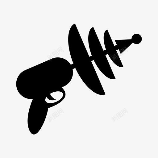 太空枪激光射线枪svg_新图网 https://ixintu.com 太空 激光 射线 射击 武器