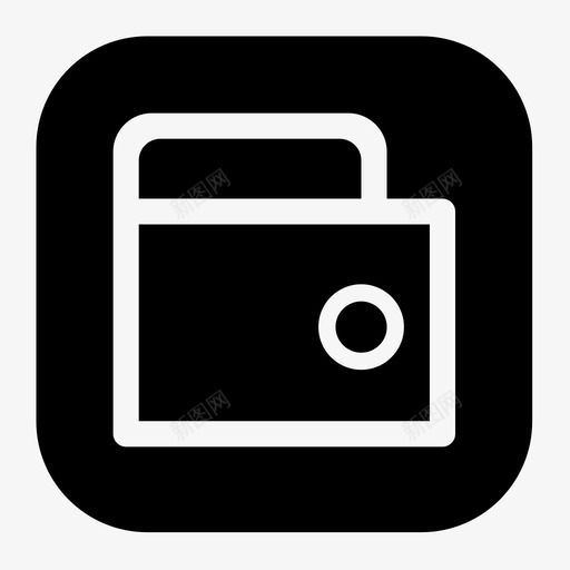 wallet带背景框svg_新图网 https://ixintu.com 背景
