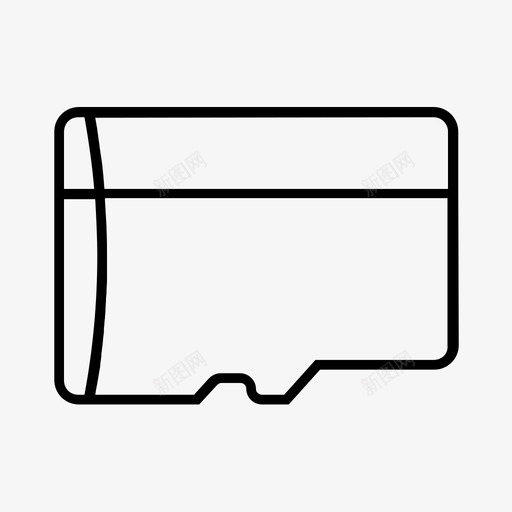 microsd卡闪存内存svg_新图网 https://ixintu.com 卡卡 闪存 内存