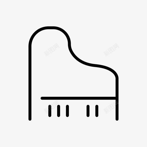 钢琴键盘乐器svg_新图网 https://ixintu.com 钢琴 键盘 乐器 管弦乐队 音乐 随机 收集