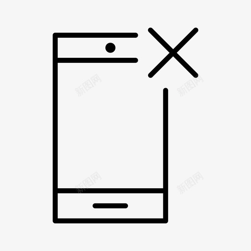 删除智能手机取消交叉svg_新图网 https://ixintu.com 智能 手机 删除 取消 交叉 精简