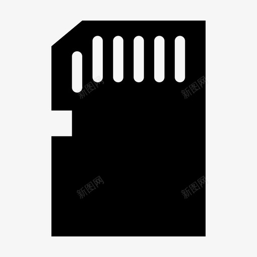 sd卡芯片内存svg_新图网 https://ixintu.com 卡卡 芯片 内存 存储器 设备 填充