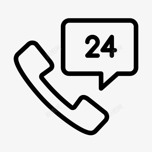 支持24业务svg_新图网 https://ixintu.com 支持 业务