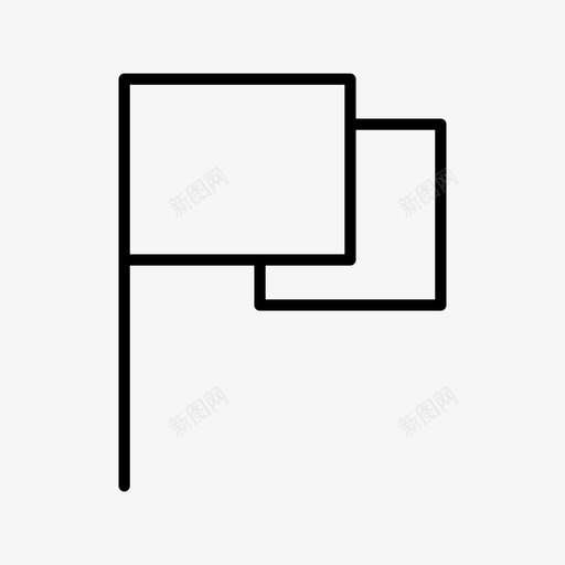 旗子旗标旗标符号svg_新图网 https://ixintu.com 旗标 旗子 符号 号旗 波浪 用户界面