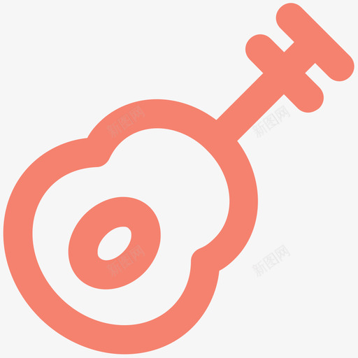 吉他加粗音乐加粗线条图标svg_新图网 https://ixintu.com 加粗 吉他 音乐 粗线条 图标