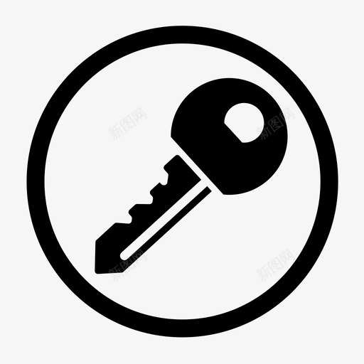钥匙关锁svg_新图网 https://ixintu.com 钥匙 关锁 保护 保存 警察
